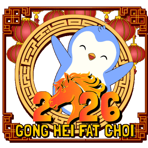 Chinese New Year Penguin Sticker by Pudgy Penguins