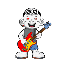 Happy Rock Sticker by Zhot