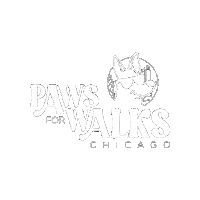 PawsForWalks dog white dog walker pet sitting Sticker
