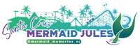 MermaidMemoriesSC rollercoaster west coast santa cruz pier Sticker