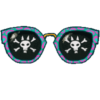 Eva_Sekeresova cool sunglasses glasses skull Sticker