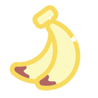 Animal Crossing Banana Sticker by Pog