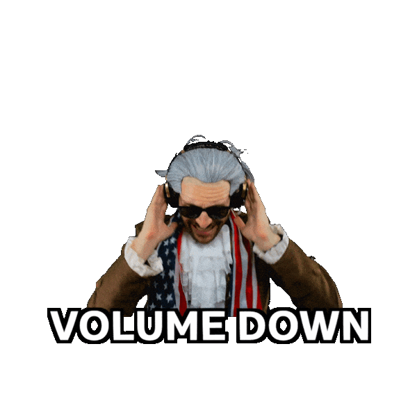 Noise Quiet Down Sticker