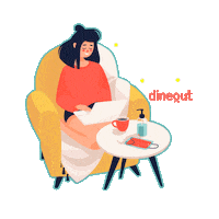 Book Stay Home Sticker by Dineout