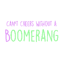 Cheers Boomerang Sticker by Juwel-lettering