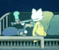 Yi Smoking GIF