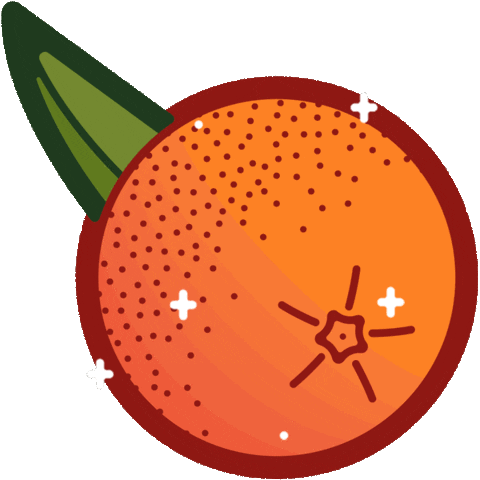 Blood Orange Food Sticker by FarmBot