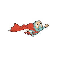 Superheld Sticker by Kröller