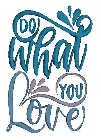 Sdesignworks love blue motivation passion Sticker