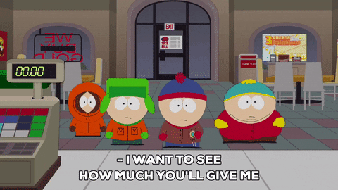 eric cartman gold GIF by South Park 