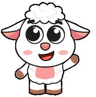 Farm Animal Sheep Sticker by Tiny Minies