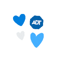 Bluehearts Hearts Sticker by ADT Security