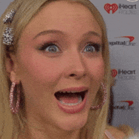 Shocked Zara Larsson GIF