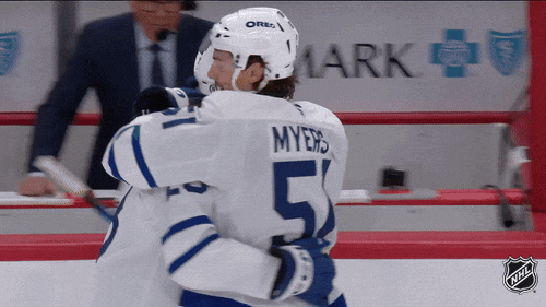 Happy Toronto Maple Leafs GIF by NHL