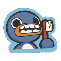 SenElric teeth higiene brushing teeth pingüino Sticker
