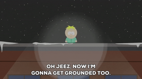 butters scotch rooftop GIF by South Park 
