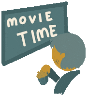 Film Popcorn Sticker