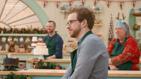 Celebration Nod GIF by The Great British Bake Off