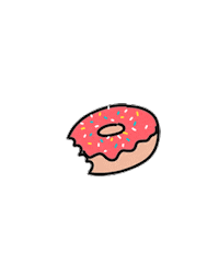 pink donut Sticker by Noha Bahr