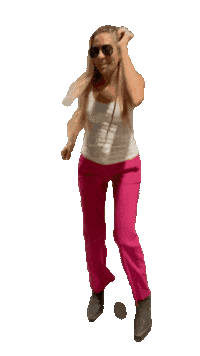 Zeina Happy Dance Sticker by Vegas2La Magazine