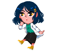 Blue Hair Sticker by Edcent id