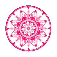 Ireallycanthuman digital art digital painting digital illustration mandala art Sticker