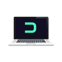 Laptop Estudio Sticker by decentraoficial
