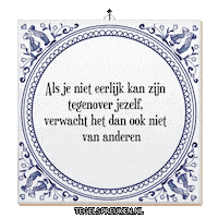 Respect Spreuk Sticker by Tegelspreuken.nl