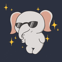 untamedelephants cute cool swag elephant GIF