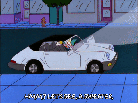 Season 12 Car GIF by The Simpsons