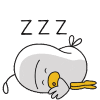 Tired Good Night Sticker by Holler Studios