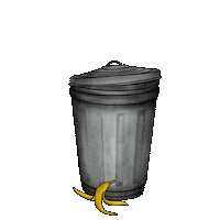 staystrongbewild instagram banana trash raccoon Sticker