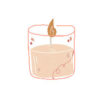 Fire Candle Sticker by Bash Clothing