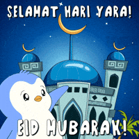 Pray Eid Al Fitr GIF by Pudgy Penguins