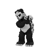 Panda Standing Sticker by Endangered Labs