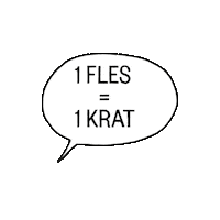 Ballon Fles Sticker by Fruitslagers
