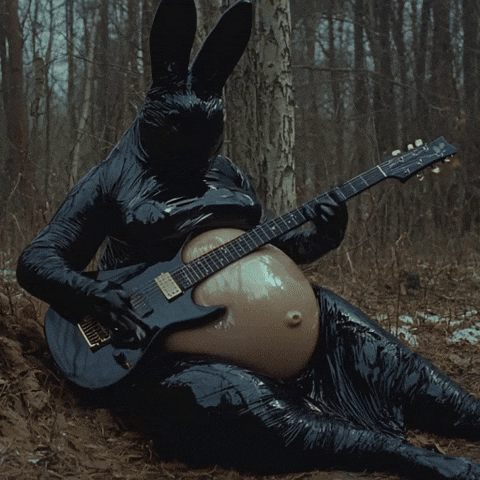 Guitar Rabbit GIF