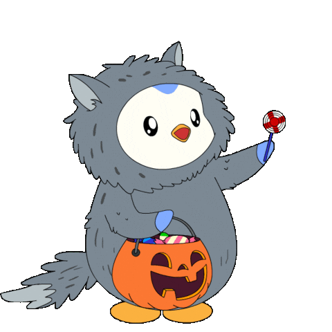 Trick Or Treat Halloween Sticker by Pudgy Penguins