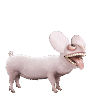Dog 3D Sticker by deadmau5