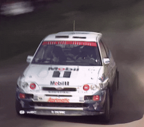Ford Escort Jump GIF by FIA World Rally Championship