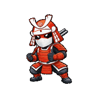 Bjj Samurai Sticker by TopBrother