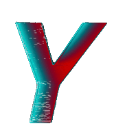 Glitch Alphabet Sticker by #BASILIO
