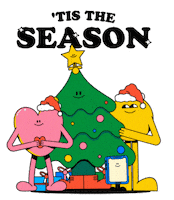 Merry Christmas Santa Sticker by Paula Baines