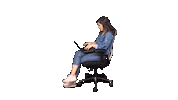 waarom_avrotros why google laptop typing Sticker