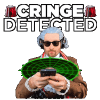 Cringe Embarrassment Sticker