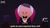 Boss Sitting Down GIF by Adult Swim
