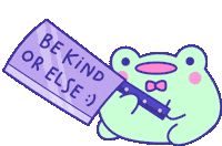 Be Kind Frog Sticker