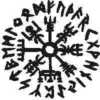 Viking Compass Sticker