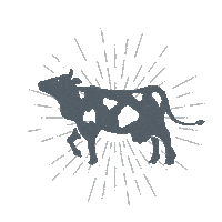 Vegan Cow Sticker by Mercy For Animals