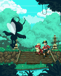 Pixel Video GIF by Luigi Salas - Motion Designer